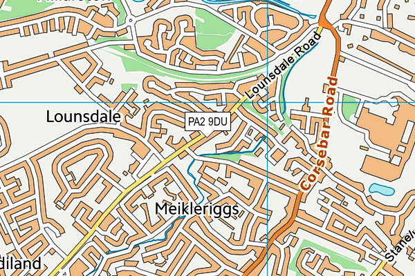 PA2 9DU map - OS VectorMap District (Ordnance Survey)