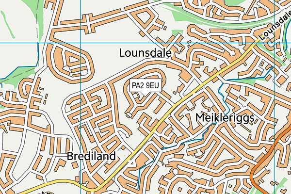 PA2 9EU map - OS VectorMap District (Ordnance Survey)