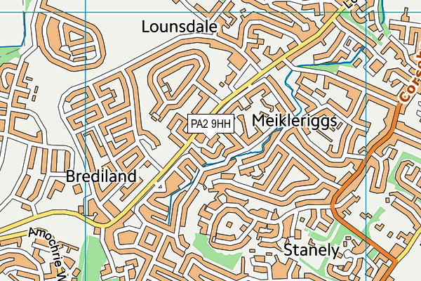 PA2 9HH map - OS VectorMap District (Ordnance Survey)