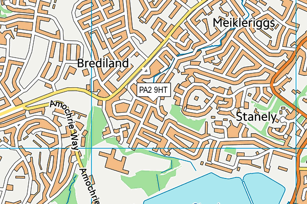 PA2 9HT map - OS VectorMap District (Ordnance Survey)
