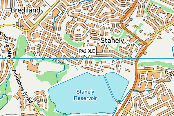 PA2 9LE map - OS VectorMap District (Ordnance Survey)