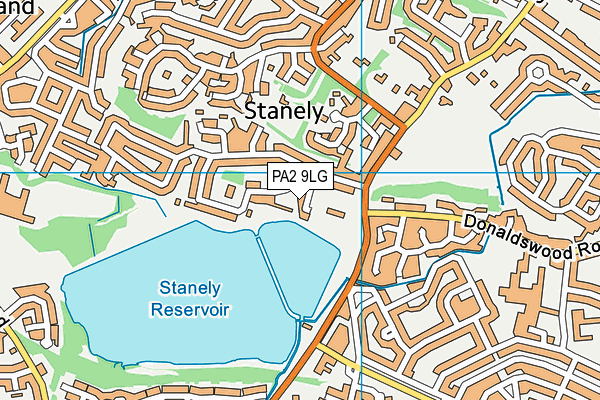PA2 9LG map - OS VectorMap District (Ordnance Survey)
