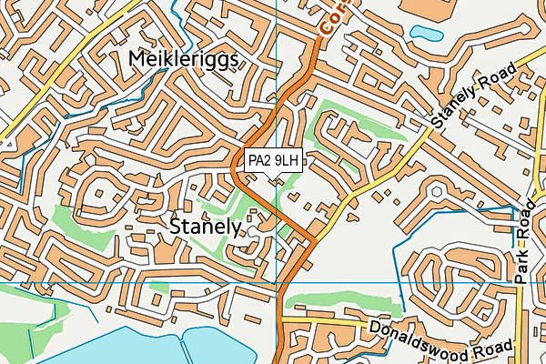 PA2 9LH map - OS VectorMap District (Ordnance Survey)