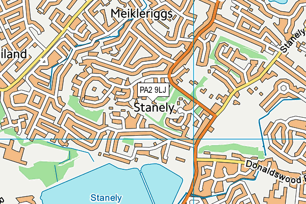 PA2 9LJ map - OS VectorMap District (Ordnance Survey)