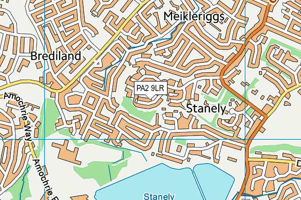 PA2 9LR map - OS VectorMap District (Ordnance Survey)