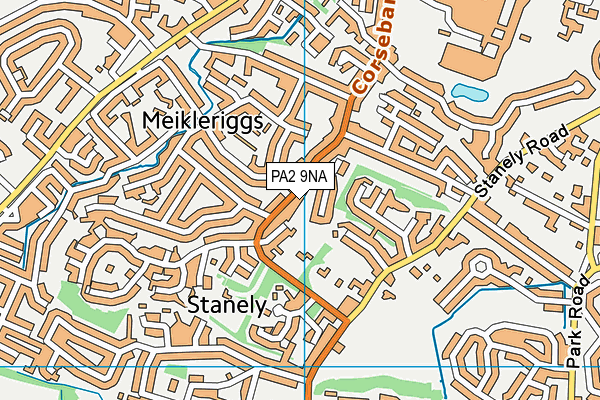 PA2 9NA map - OS VectorMap District (Ordnance Survey)