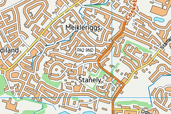 PA2 9ND map - OS VectorMap District (Ordnance Survey)