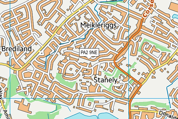 PA2 9NE map - OS VectorMap District (Ordnance Survey)