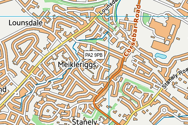 PA2 9PB map - OS VectorMap District (Ordnance Survey)