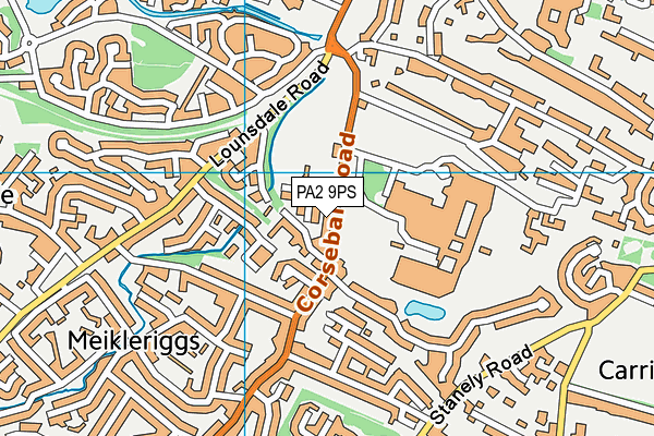 PA2 9PS map - OS VectorMap District (Ordnance Survey)