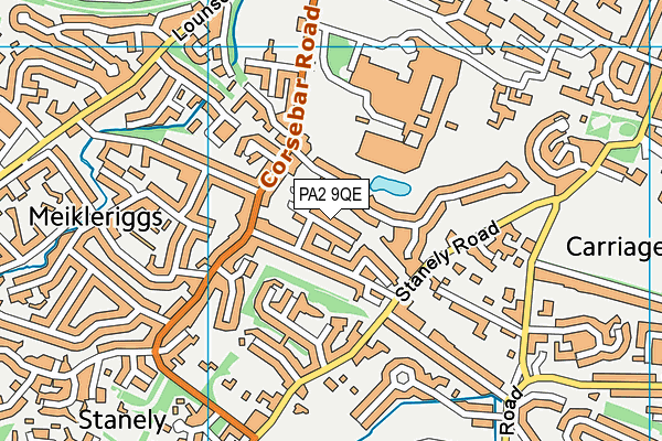 PA2 9QE map - OS VectorMap District (Ordnance Survey)
