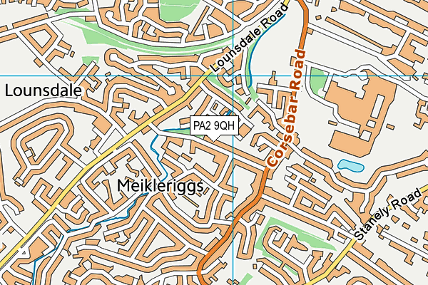 PA2 9QH map - OS VectorMap District (Ordnance Survey)