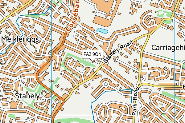 PA2 9QN map - OS VectorMap District (Ordnance Survey)