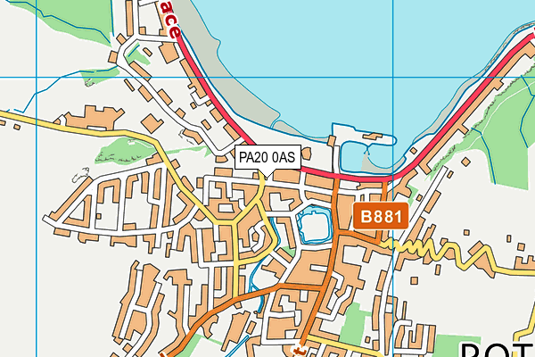 PA20 0AS map - OS VectorMap District (Ordnance Survey)