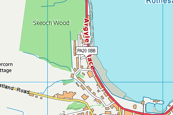 PA20 0BB map - OS VectorMap District (Ordnance Survey)