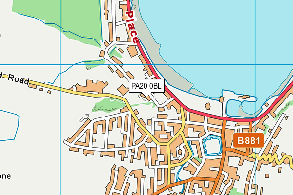 PA20 0BL map - OS VectorMap District (Ordnance Survey)
