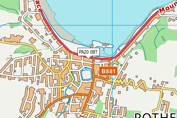 PA20 0BT map - OS VectorMap District (Ordnance Survey)