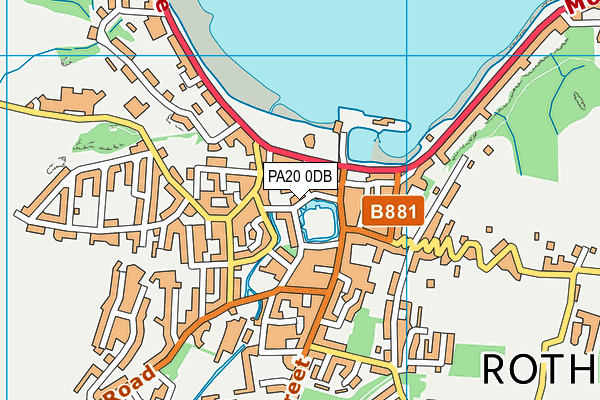 PA20 0DB map - OS VectorMap District (Ordnance Survey)