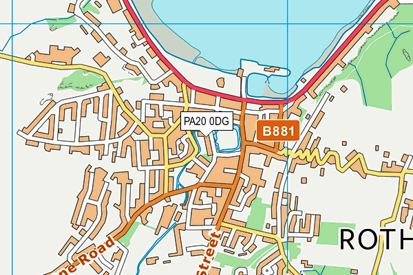 PA20 0DG map - OS VectorMap District (Ordnance Survey)