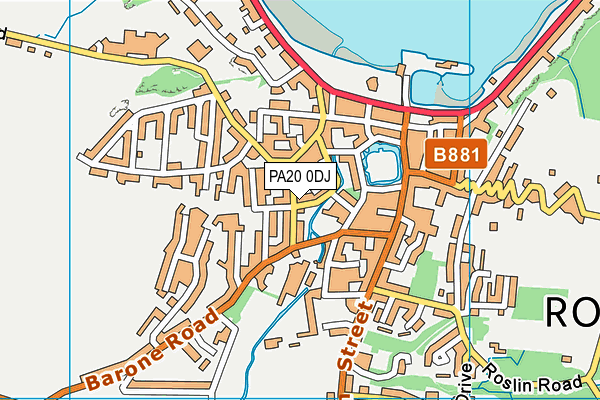 PA20 0DJ map - OS VectorMap District (Ordnance Survey)