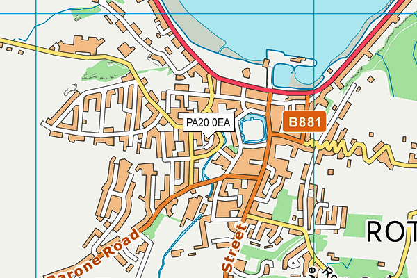 PA20 0EA map - OS VectorMap District (Ordnance Survey)