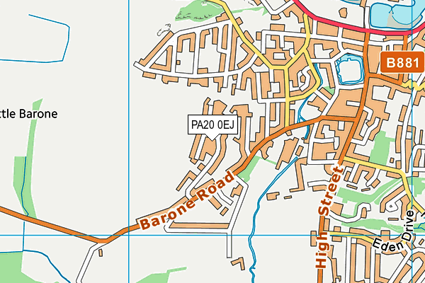 PA20 0EJ map - OS VectorMap District (Ordnance Survey)