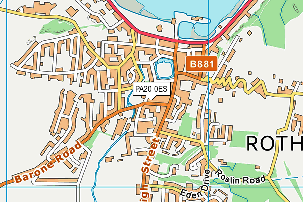 PA20 0ES map - OS VectorMap District (Ordnance Survey)