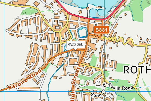 PA20 0EU map - OS VectorMap District (Ordnance Survey)