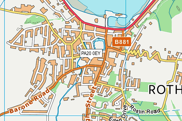 PA20 0EY map - OS VectorMap District (Ordnance Survey)