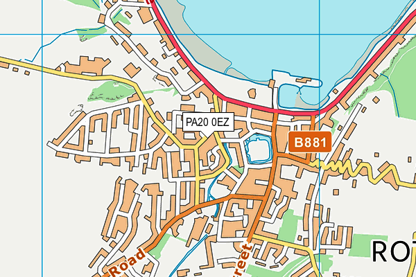 PA20 0EZ map - OS VectorMap District (Ordnance Survey)
