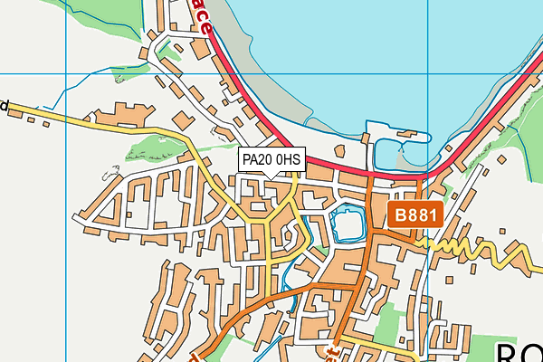 PA20 0HS map - OS VectorMap District (Ordnance Survey)