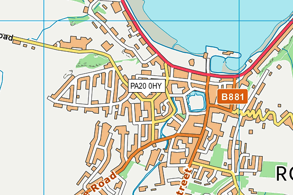 PA20 0HY map - OS VectorMap District (Ordnance Survey)