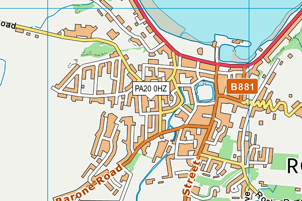 PA20 0HZ map - OS VectorMap District (Ordnance Survey)