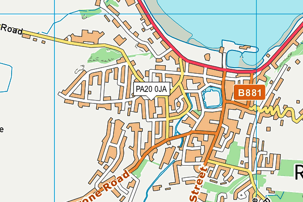 PA20 0JA map - OS VectorMap District (Ordnance Survey)