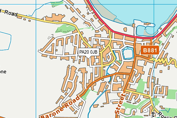 PA20 0JB map - OS VectorMap District (Ordnance Survey)