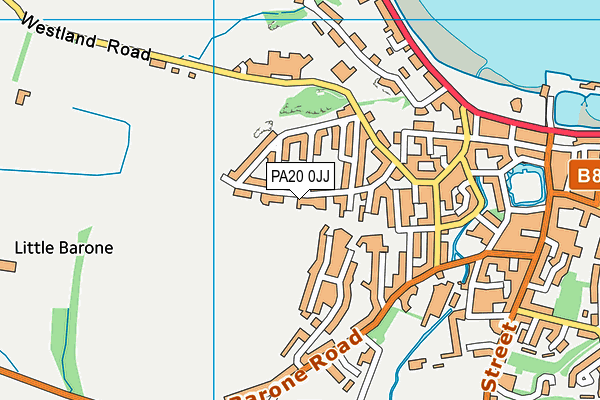 PA20 0JJ map - OS VectorMap District (Ordnance Survey)