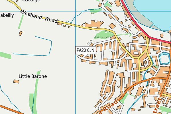PA20 0JN map - OS VectorMap District (Ordnance Survey)