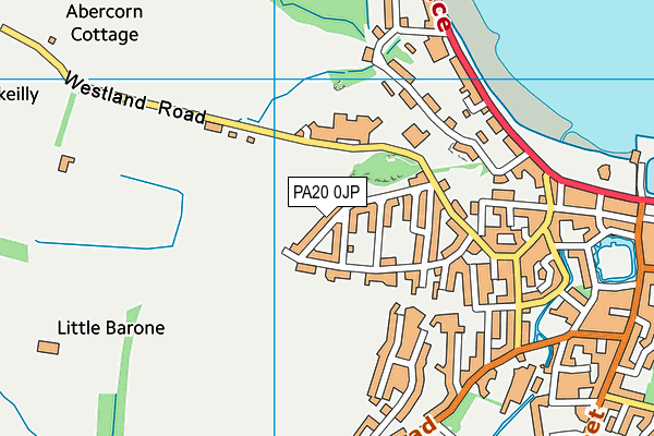 PA20 0JP map - OS VectorMap District (Ordnance Survey)