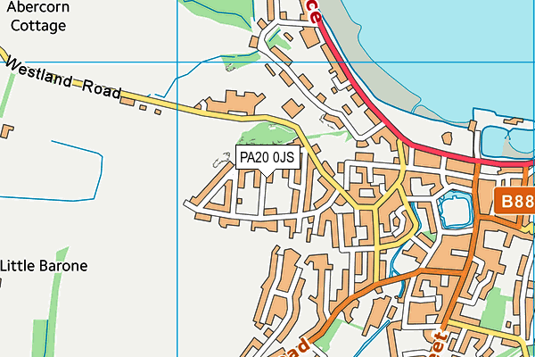 PA20 0JS map - OS VectorMap District (Ordnance Survey)