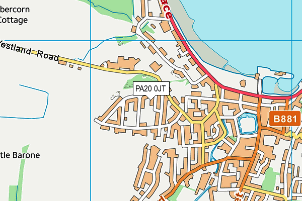 PA20 0JT map - OS VectorMap District (Ordnance Survey)