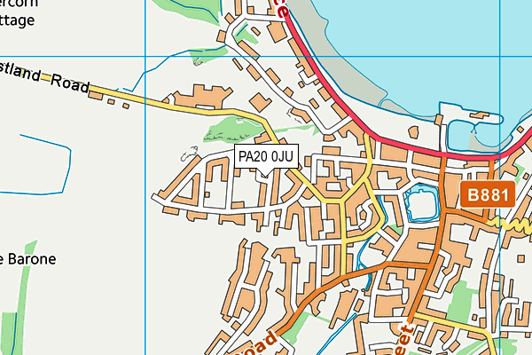 PA20 0JU map - OS VectorMap District (Ordnance Survey)