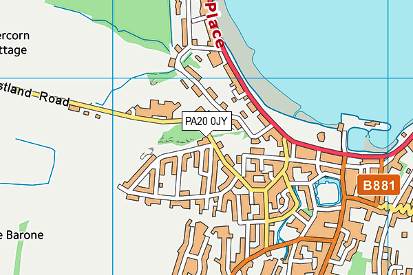 PA20 0JY map - OS VectorMap District (Ordnance Survey)