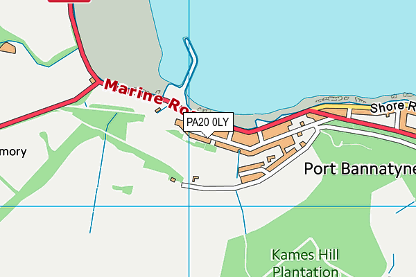 PA20 0LY map - OS VectorMap District (Ordnance Survey)
