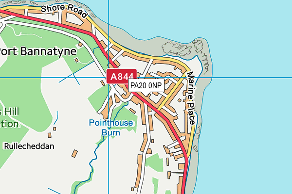 PA20 0NP map - OS VectorMap District (Ordnance Survey)