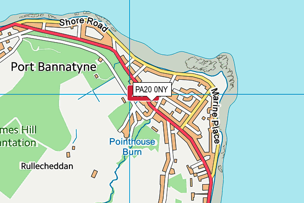 PA20 0NY map - OS VectorMap District (Ordnance Survey)