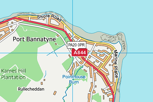 PA20 0PR map - OS VectorMap District (Ordnance Survey)