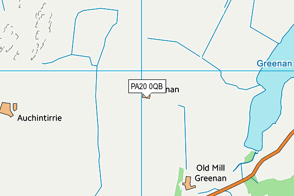 PA20 0QB map - OS VectorMap District (Ordnance Survey)