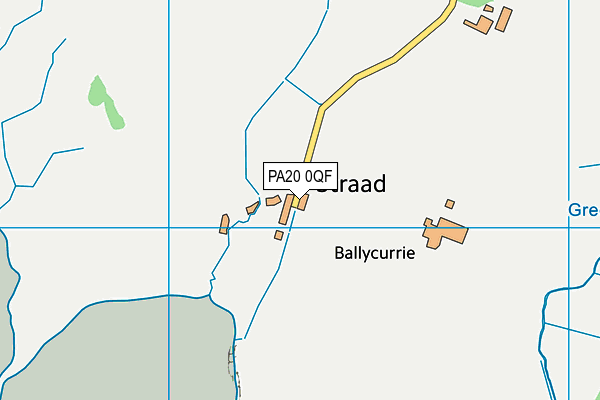 PA20 0QF map - OS VectorMap District (Ordnance Survey)