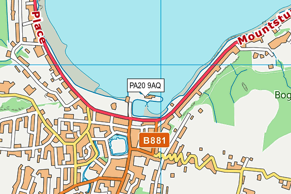 PA20 9AQ map - OS VectorMap District (Ordnance Survey)