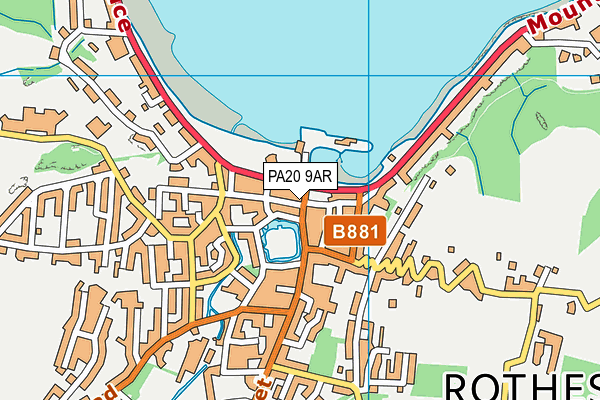 PA20 9AR map - OS VectorMap District (Ordnance Survey)